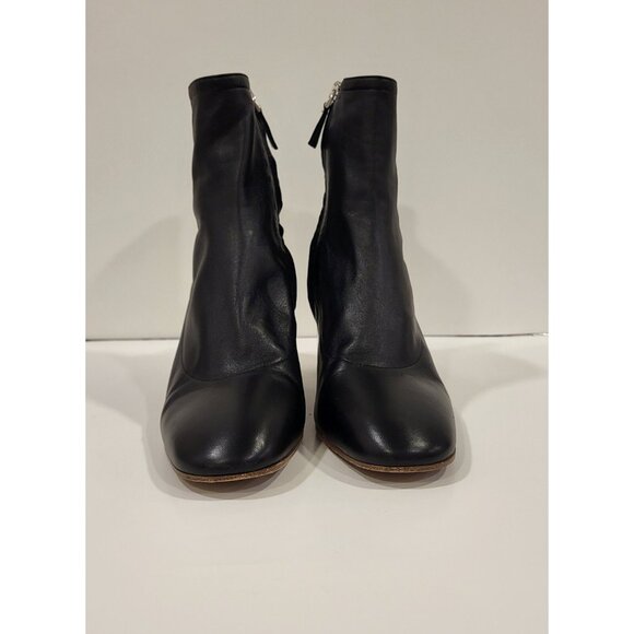 Proenza Schouler Leather Ankle Boots Women SZ 36.5M (US Size 6) Black Zipper - Picture 7 of 10